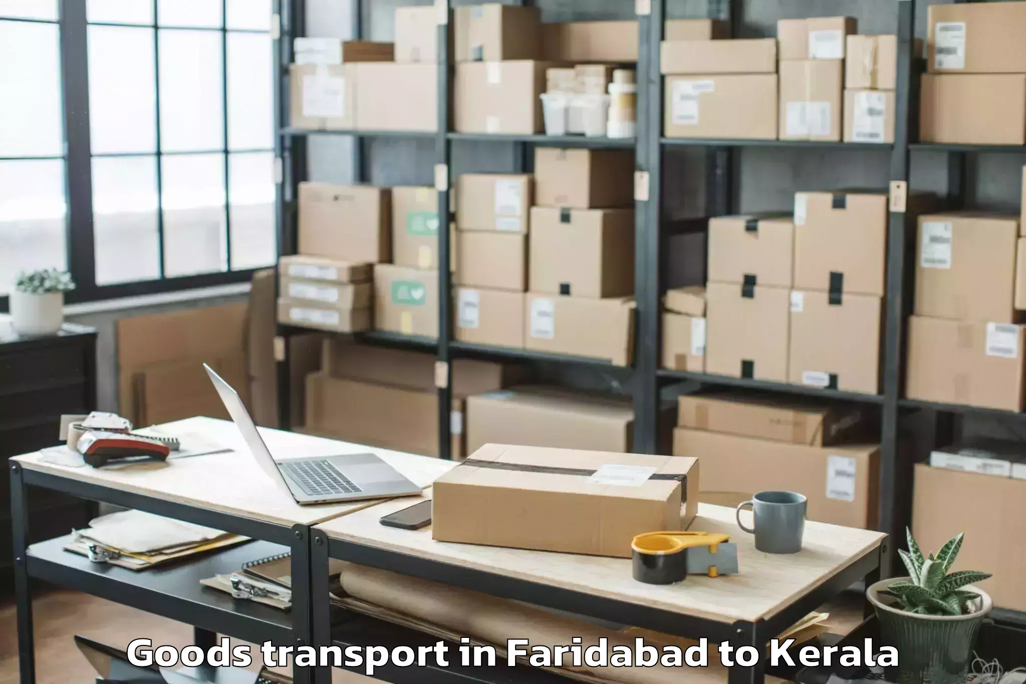 Book Faridabad to Thiruvananthapuram Internation Goods Transport Online